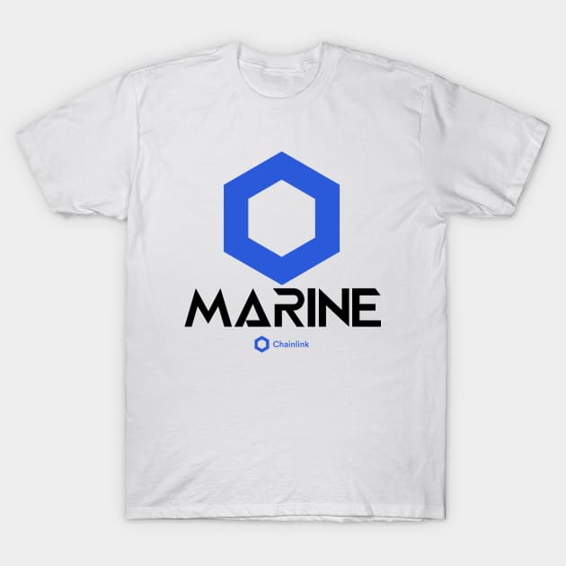 Chainlink Crypto. Link Marine T-Shirt by KultureinDeezign